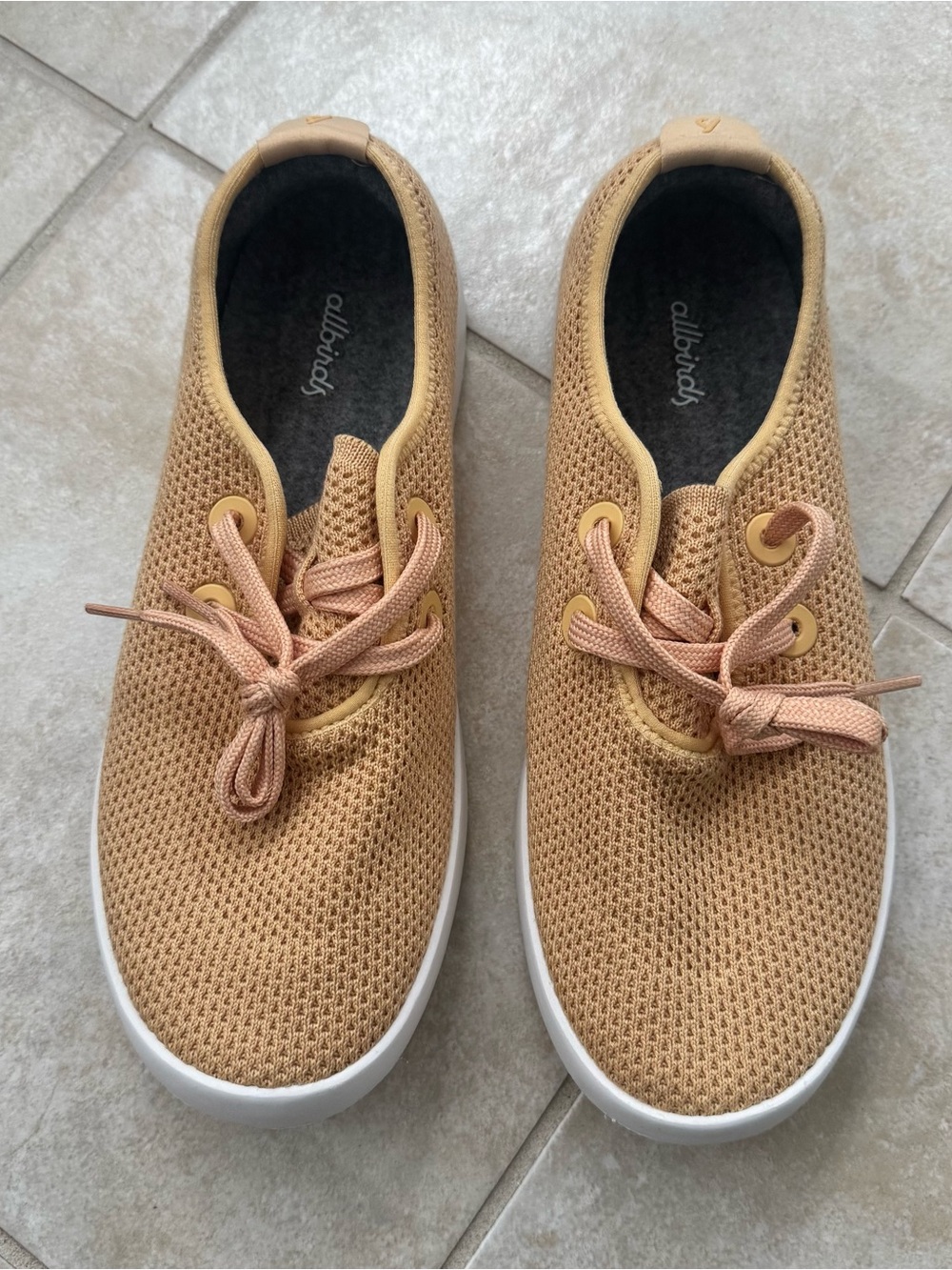 Allbirds Tree Skippers Women’s 10 Wheat Beige Sustainable Boat Shoes Wool Insole
